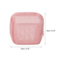 thumbnail image 2 of Unique Bargains 1 Pc Durable Grid Makeup Bag Pink Polyester, 2 of 6
