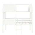 thumbnail image 7 of Twin Size Wood House Bed With Two Side Windows - Create A Whimsical Space (white White Spark Joy And Imagination, 7 of 7