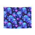 thumbnail image 2 of Bingfone Skull flower star sky Tapestry Wall Hanging Decor for Living Room Bedroom Dorm Classroom Office Decor 29x37 Inch, 2 of 8