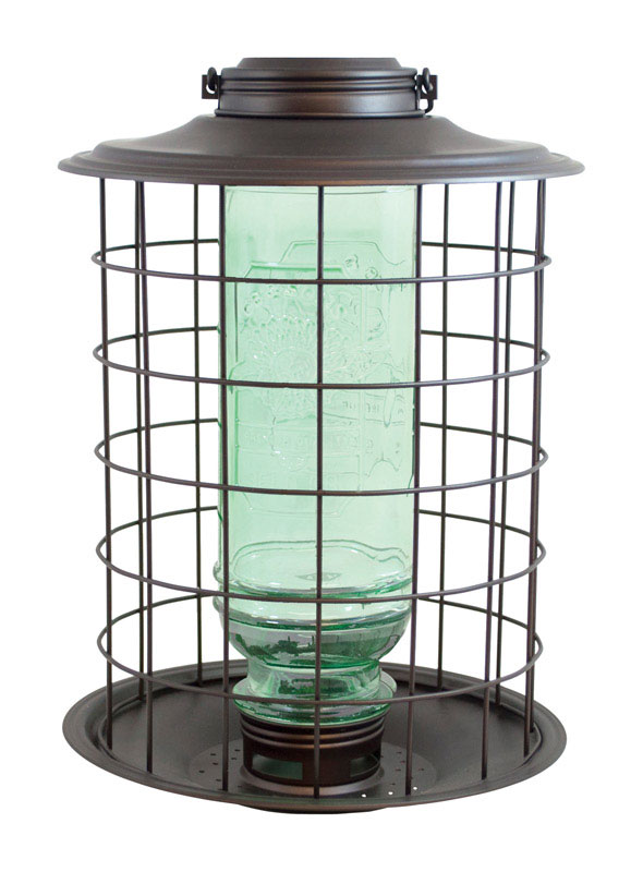 More Birds Bottle Finch 11.8 In. H X 8.3 In. W X 8.3 In. D Metal 1.5