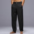thumbnail image 2 of Clearance! Lisingtool Mens Sweatpants Mens Fashion Casual Solid Color Breathable Pocket Elastic Waist Large Size Pants Trousers Promotion Sale, 2 of 6