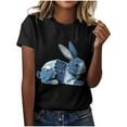 thumbnail image 2 of Tejiojio Women's Animal Printed T-shirt Casual Round Neck Short Sleeve Blouses S-2XL, 2 of 4