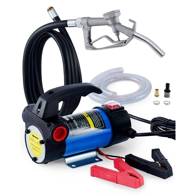 Bomba de transferencia diésel Orion Motor Tech de 12 V con mangueras de boquilla