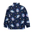 thumbnail image 5 of Uorisanigo Girls Half Zip Collar Sweatshirts Oversized Athletic Tops Space Shark Quarter Zipper Cropped Sweatshirt with Long Sleeve Size 5-14 Fall Winter Clothes Pullover Sweaters, 5 of 7