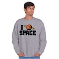 thumbnail image 5 of Saturn Love I Heart Outer Space Sweatshirt for Men or Women Brisco Brands S, 5 of 6