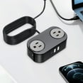 thumbnail image 5 of Christmas Gifts Liweisiy Travel Power Strip - 4 S 3 Usb Ports 4Ft Wrapped Cord - Compact And Convenient D5409 B, 5 of 6