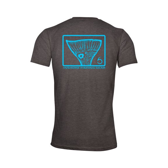 6th Sense Salty Tail Graphic T Shirt, Athletic Fit Crew Neck Tee, Soft Cotton Poly Blend