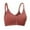 Red, variant on ZSQDM Women Front Closure Comfortable Bra For Seniors Comfort Bras For Elderly No Wire Cotton Bras