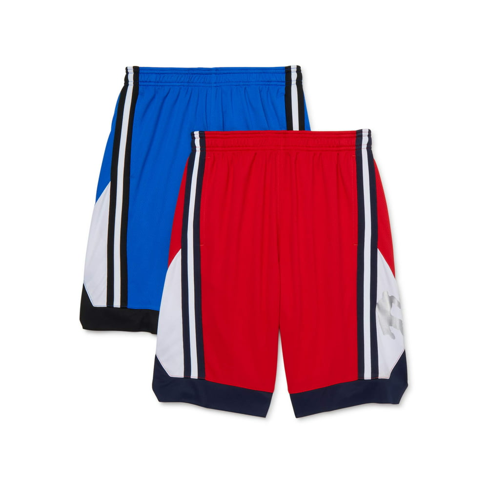 AND1 - AND1 Boys Wing Mesh Basketball Shorts, 2-Pack, Sizes 4-18 ...