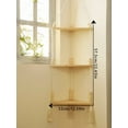 thumbnail image 6 of 1/2/3-Layers Corner Shelf Wood Display Stand Boho Home Decoration Pastoral Style Macrame Handmade Floating Shelves Living Room, 6 of 9