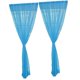 thumbnail image 1 of Inteprter Cortina de cocina de 2 paneles, puerta transparente, ventana, gasa, café, 200 x 270 cm Decoración del hogar Cielo azul 100 x 270 cm 2 piezas, 1 of 1
