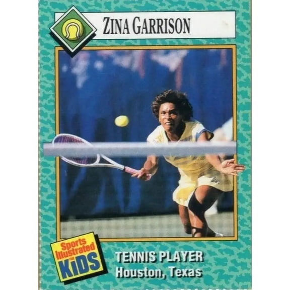 Zina Garrison 1989 Sports Illustrated for Kids tennis Rookie Card
