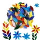 thumbnail image 2 of 100 piezas de mosaico de pétalos de colores mixtos de flores hojas de arte, 2 of 9