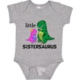 thumbnail image 3 of Inktastic Little Sistersaurus Girls Baby Bodysuit, 3 of 5