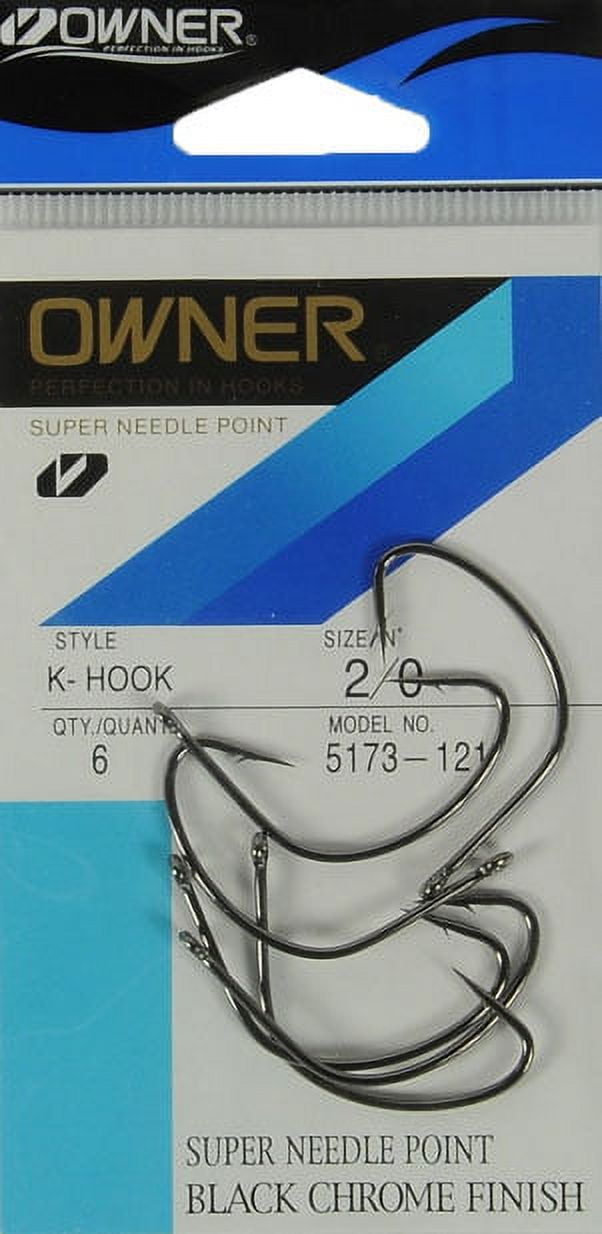 Owner 5173-121 K-Hook Size 2/0 Needle Point Extra Wide Gap Kahle 