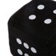 thumbnail image 4 of Coche De Dados De Felpa De 4x4 Pulgadas / Colgador De Ventana Juguete De Peluche Suave Con Ventosa - Negro, 4 of 6