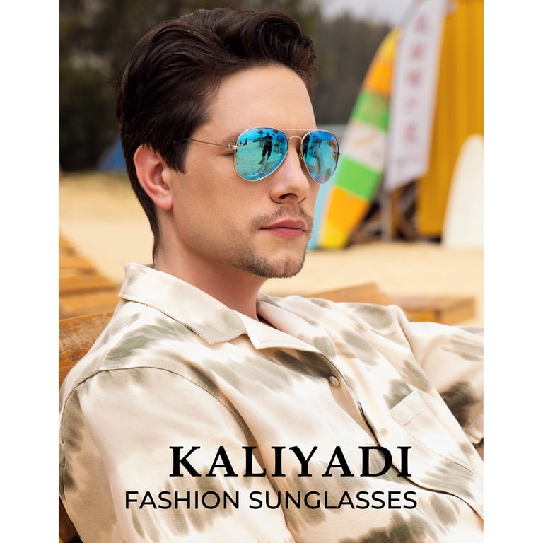 Classic Aviator Sunglasses Polarized UV Protection Men Women Driving KALIYADI Classic Aviator Sunglasses for Men Women Driving  main image 2