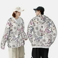 thumbnail image 4 of Kdxio Vintage Butterflies Print Women Men Sun Protection UPF 50+ Jackets Zip Up Long Sleeve Hoodie Hiking Lightweight with Pockets, 4 of 7