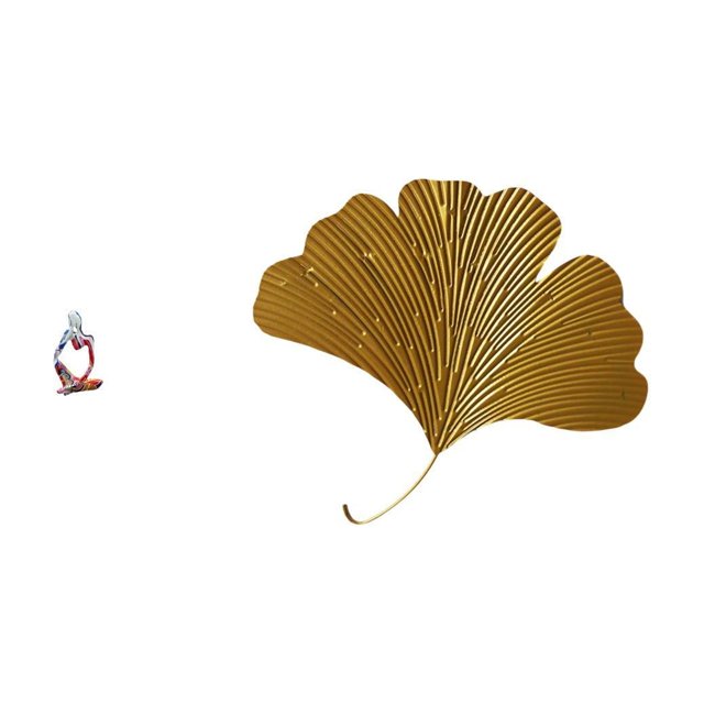 Figura decorativa abstracta de resina con la escultura "Ginkgo Pensador", ideal para dormitorio, oficina, tienda, estantería, sala de estar,