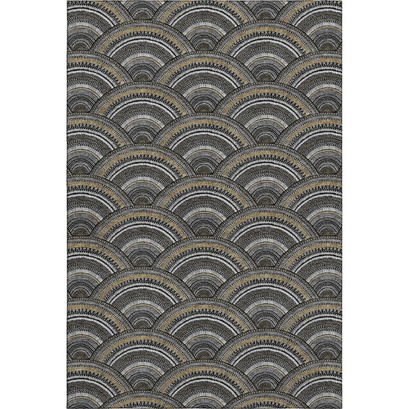 Dalyn Rugs Premium Machine Washable Mayfield AMF984 Black 2'6" x 3'10" Rug