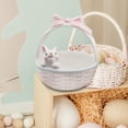 thumbnail image 3 of Ceramic Bunny Easter Basket Porcelain bunny bowls Tableware Desktop Party Supplies Flower Pot Egg Holder Candy Serving Bowls Holiday Gift, 4.72" x 4.72" x 5.31", 3 of 9