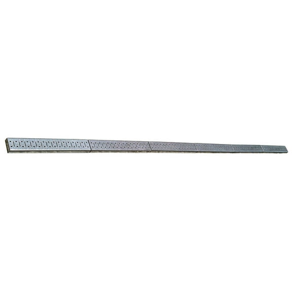 8ft Galvanized Metal Pegboard Strip Metallic Pegboard Rail Pack - (6) 16in Galvanized Steel Pegboard Rails
