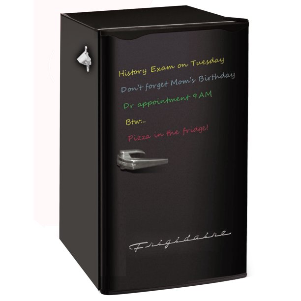 Frigidaire 3.2 Cu Ft Retro Eraser Board Compact Fridge with Bottle