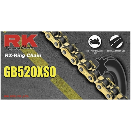RK GB520XSO-110 520 XSO GB RX-Ring Chain - 110 Links - Gold