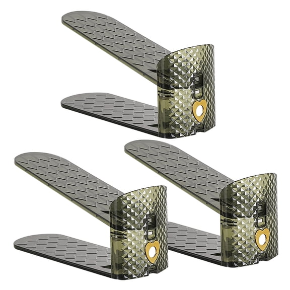 ETEREAUTY 2Pcs Shoe Rack For Closet Plastic Green Space-saving Storage For Shoes