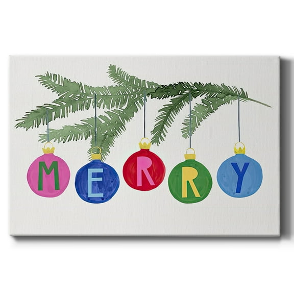 Colorful Christmas Collection A- Gallery Wrapped Canvas