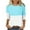 Light Blue, variant on YanHoo Women 3/4 Sleeve Tops 3/4 Length Sleeve Womens Crewneck Tops Tshirts Women Graphic Tees Vintage 3/4 Sleeve Womens 3/4 Sleeve Tee Shirts Sale under 10