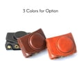 thumbnail image 4 of Leather Camera Case Bag with Strap for Canon Powershot G7 X Mark II G7X II, 4 of 8