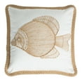 thumbnail image 2 of SAFAVIEH Nilam Fish 18" x 18" Coastal Plush Pillow, Natural, 2 of 3