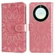 thumbnail image 1 of Funda tipo cartera GANGXUN para Honor Magic 5 Lite , diseño girasol, cuero PU, soporte, cierre magnético, tarjetero, 1 of 5