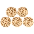 thumbnail image 4 of MLINS Khaki Rattan Woven Balls for Decor Made of Plastic Great for Party Scene Layout 5pcs, 4 of 8