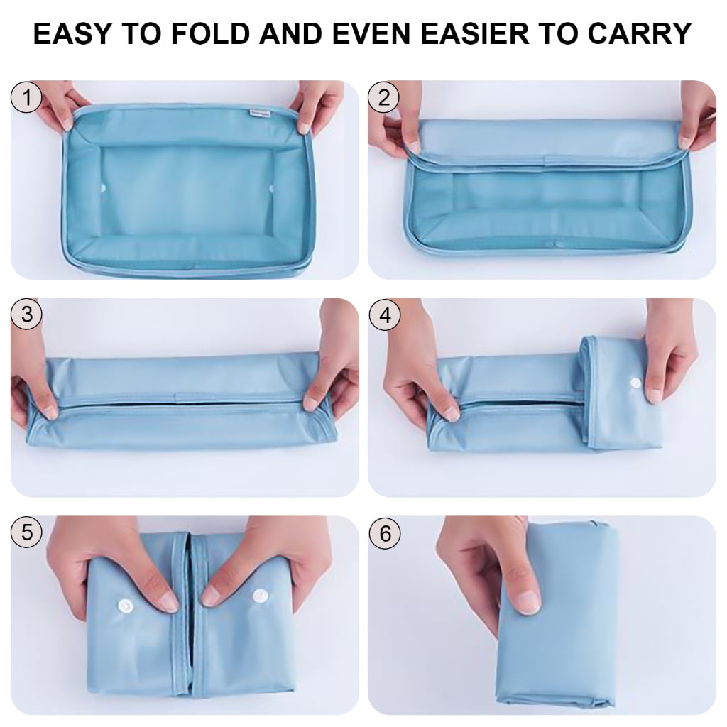 8x/Set Tavel Packing Cubes Suitcase Organiser Small Travel Organiser Luggage Organiser Packing Organisers