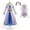 Queen, variant on King Magnifico Costume for Kids Christmas Birthday Cosplay Outfits Set, Size 3T-12Y