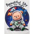thumbnail image 4 of Adorable Astronaut Long-Sleeve Romper - Soft Spandex, Button Neck - All-Season Newborn Jumpsuit, 4 of 6