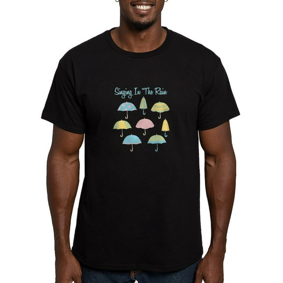 CafePress - Singing In The Rain T Shirt - Men's Fitted T-Shirt
