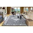 thumbnail image 4 of Pearl Heriz Gray 5 ft. x 7 ft. Medallion Area Rug, 4 of 4