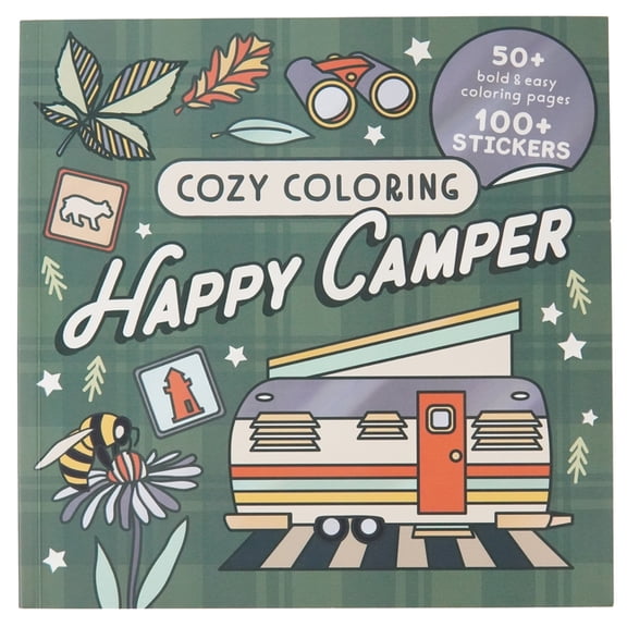 Cozy Coloring Cozy Coloring Happy Camper, (Paperback)