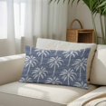 thumbnail image 6 of Lake Blue Palm Tree Throw Pillow Cover 24 x 36 Inch Decorative Pillow Cover Summer Botanical Tropical Tree Lumbar Pillowcase Seasonal Rectangle Cushion Case for Couch Sofa Bed Living Room, 6 of 9