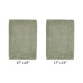 thumbnail image 3 of Better Trends Edge 100% Cotton 2 Piece Set (17" x 24" | 17" x 24") Bath Mat Rug - Sage, 3 of 5