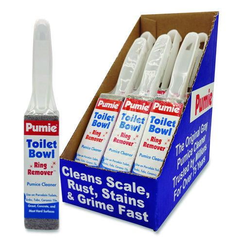Toilet Bowl Ring Remover with Handle, 1.25 x 5, Gray, 6/Pack | Bundle of 2