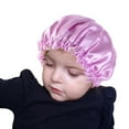 thumbnail image 6 of Kids Satin Bonnet Sleeping Cap Adjustable Sleep Bonnet with Drawstring Reversible Night Caps for Kids Child Baby Toddler Sleep Cap Double Layer, 6 of 8