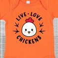 thumbnail image 4 of Inktastic Live Love Chickens Boys or Girls Baby Bodysuit, 4 of 5