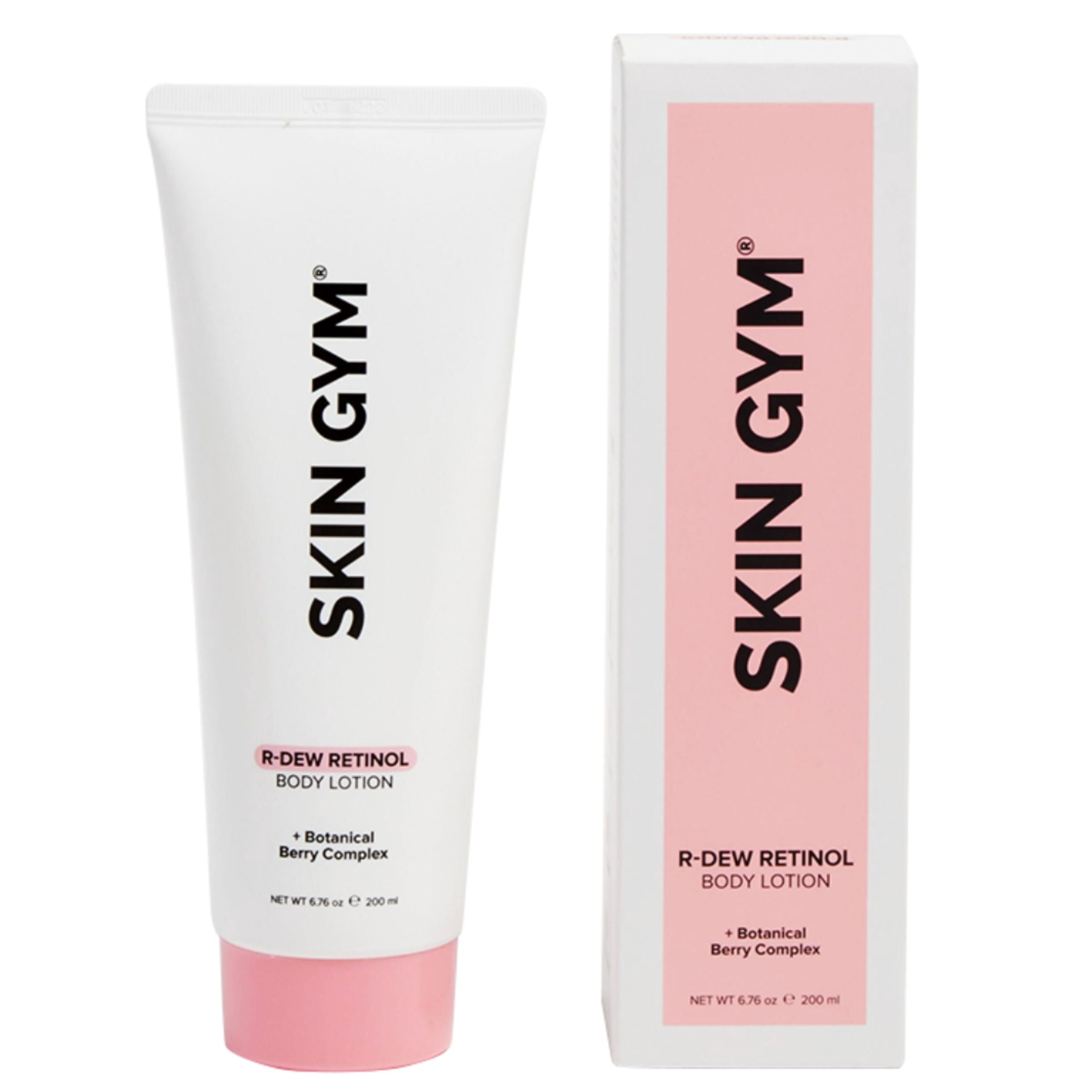 Skin Gym R-Dew Retinol Body Lotion 200ML for Dull Skin, Hydrating and Anti-Oxidant Rich Lotion with Botanical Berry Complex