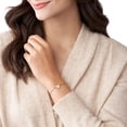 thumbnail image 3 of Fossil Womens Plated Stainless Steel Engravable Personalized Gift Bracelet Rose Gold Heart, 3 of 4