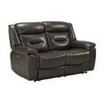 thumbnail image 1 of ACME Imogen Loveseat (Power Motion) in Gray Leather-Aire, 1 of 5