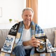 thumbnail image 2 of 80th Birthday Blanket 60 x 50 Inch - Gift for Men, 1945 Present for 80 Year Old Man, 2 of 7